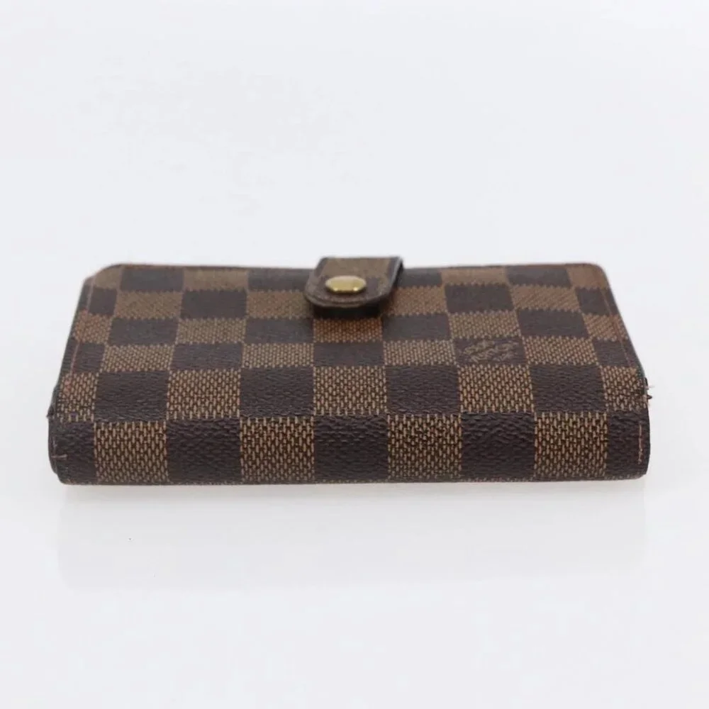 Authentic LOUIS VUITTON Damier Ebene Portefeuille Viennois Wallet bst288-120225